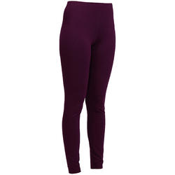 Legging slim SALTO, fitness femme, bordeaux