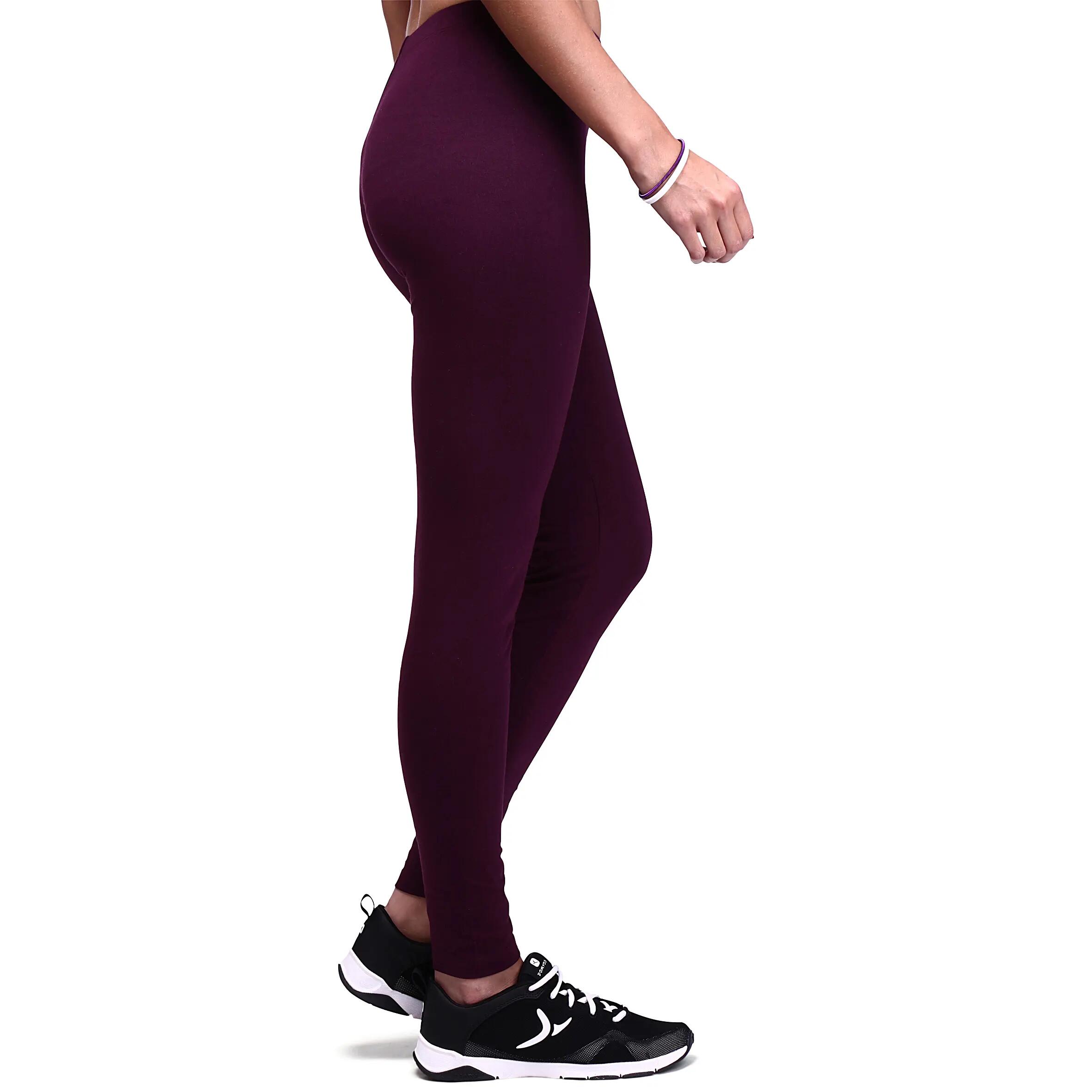 Salto Women's Fitness Slim-fit Leggings - Burgundy 3/11