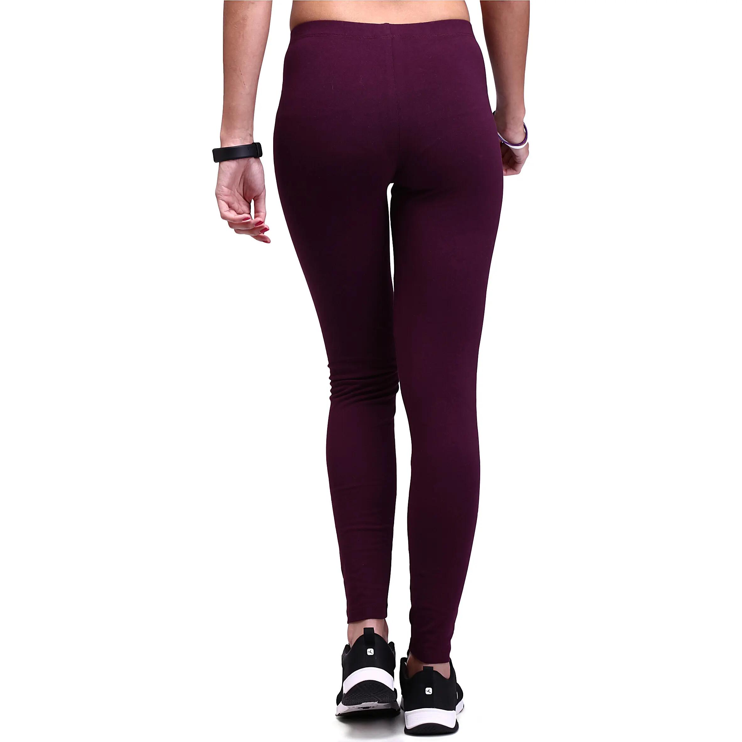Salto Women's Fitness Slim-fit Leggings - Burgundy 4/11