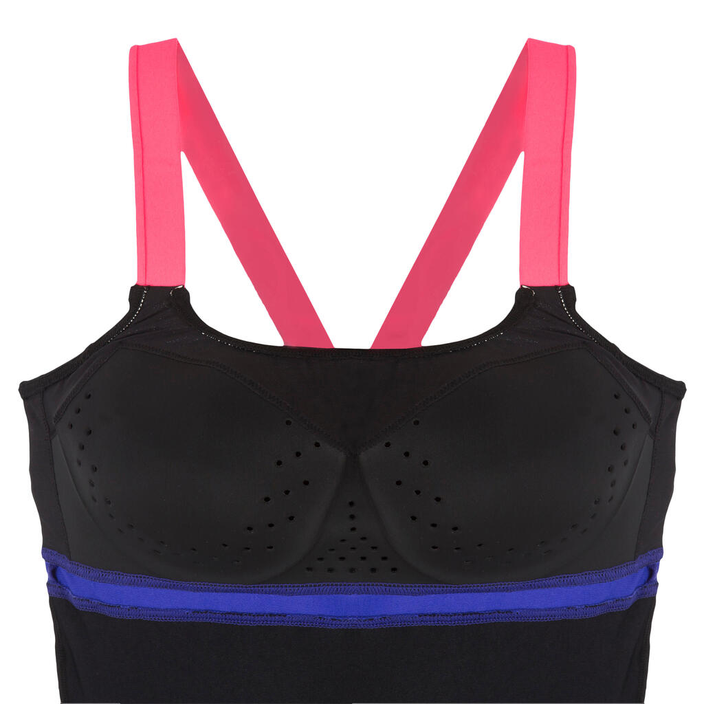 Badeanzug Aquafitness Anna All Rib Damen blau
