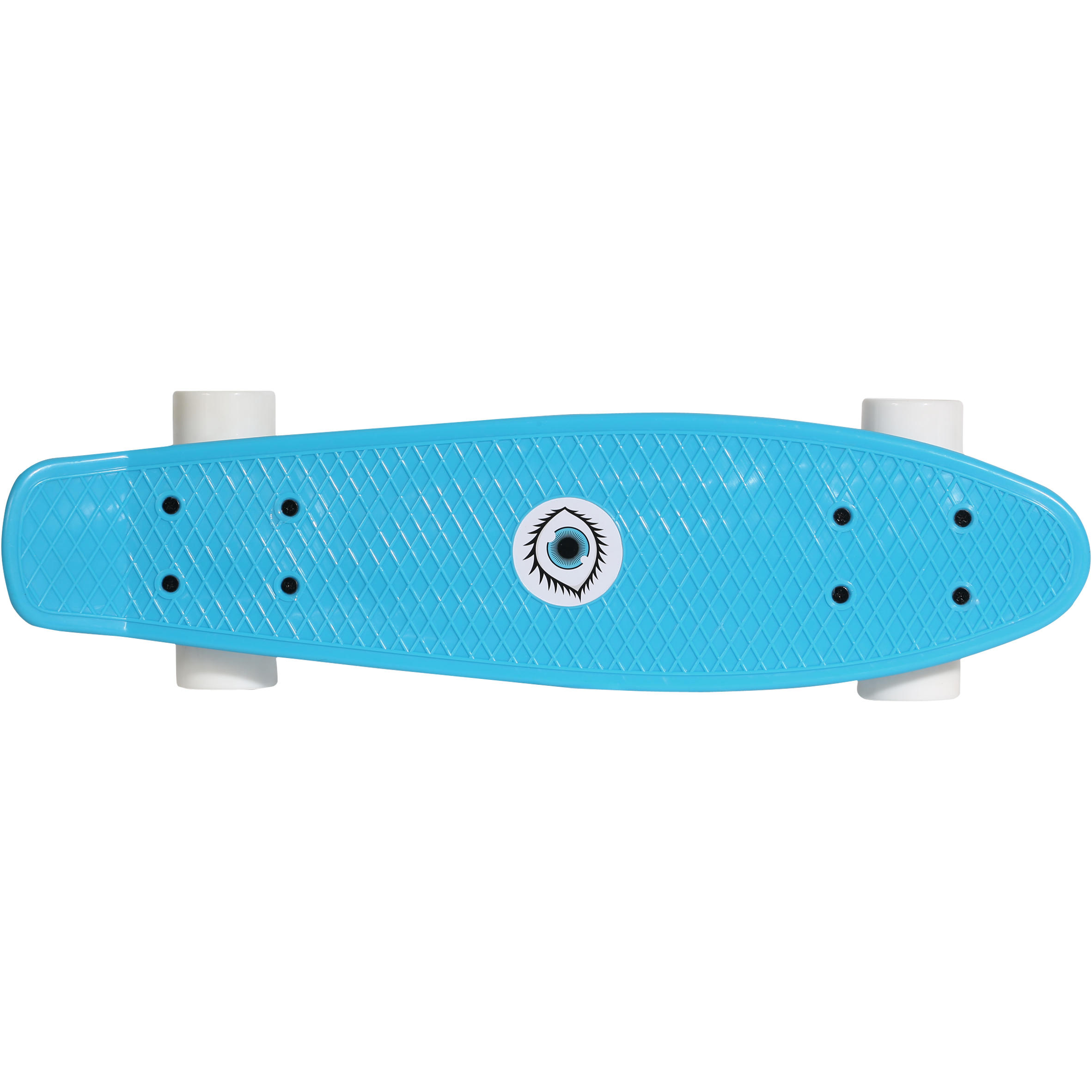 Kids' Mini Plastic Skateboard - Blue - OXELO