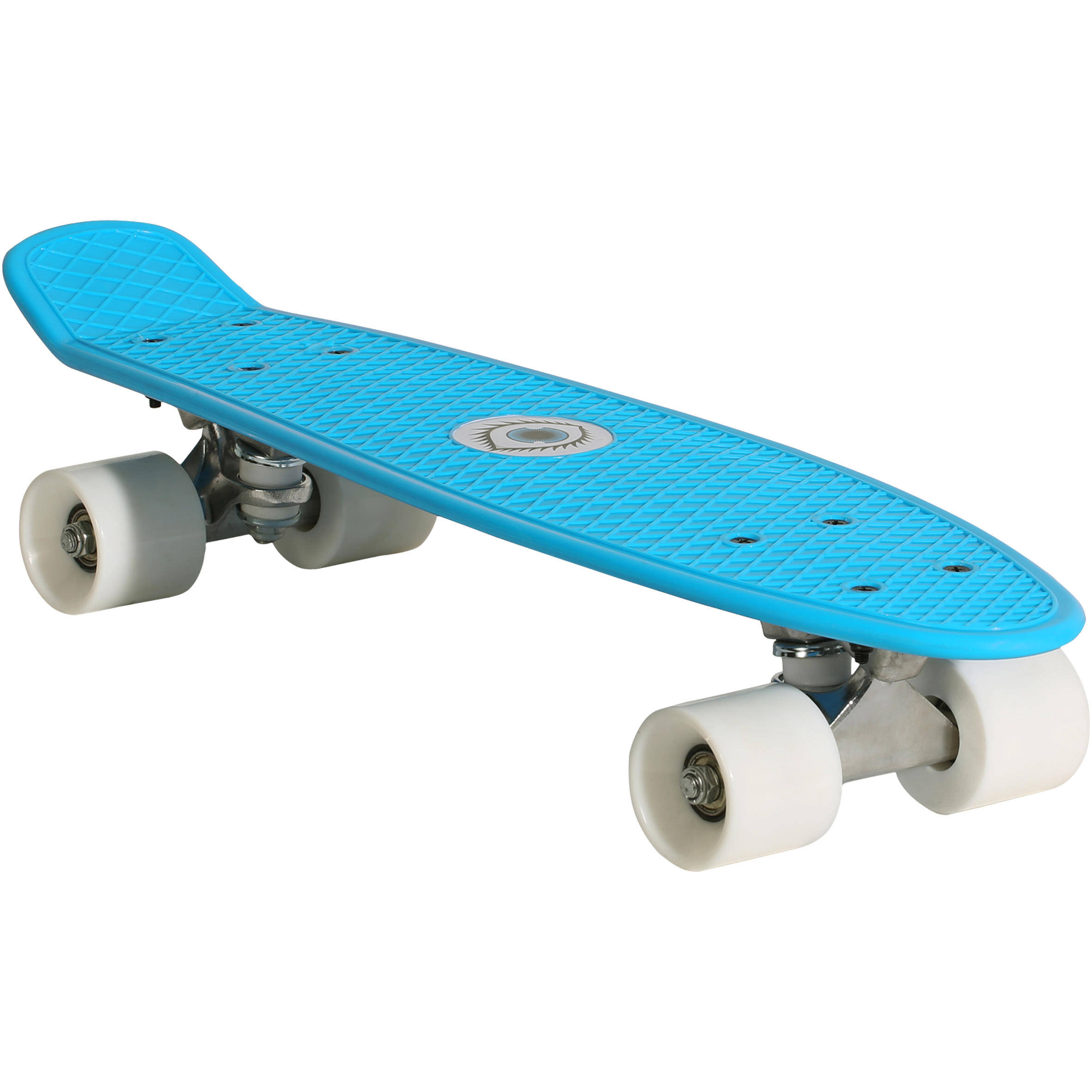 KIDS' MINI SKATEBOARD PLAY 500 PLASTIC- BLUE -  2