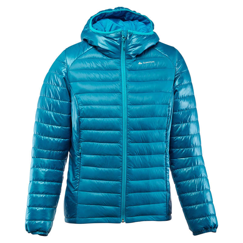 WOMEN DOWN JACKET, VEST MOUNTAIN TREK Trekking - X-Light Women's Down Jacket - Blue FORCLAZ - Trekking