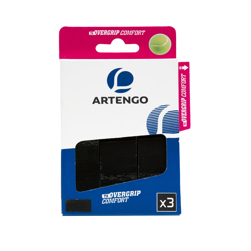 Overgrip de Ténis Conforto Preto (Conjunto de 3)