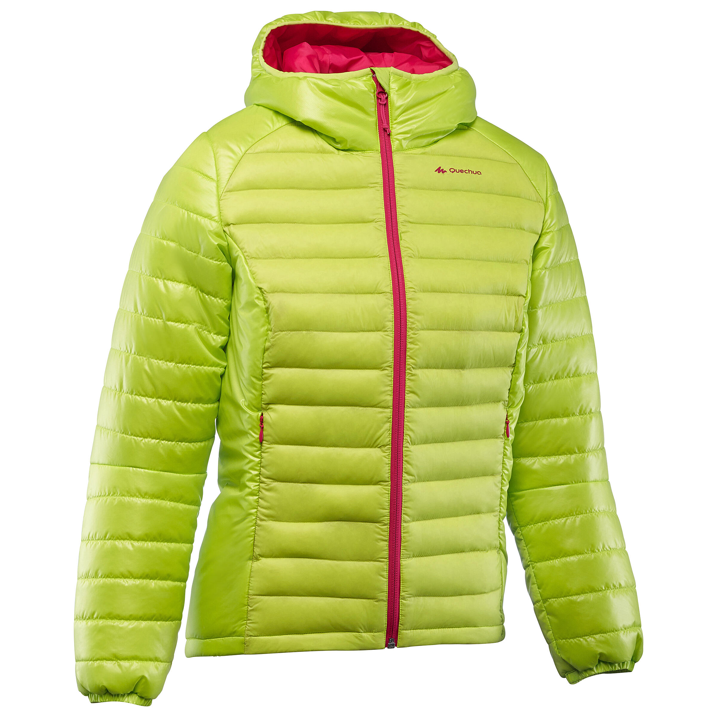 FORCLAZ X-Light Ladies' Quilted Hiking Jacket - yellow