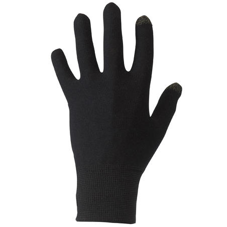 Sous gants randonnée Adulte Forclaz Touch TACTILES noirs