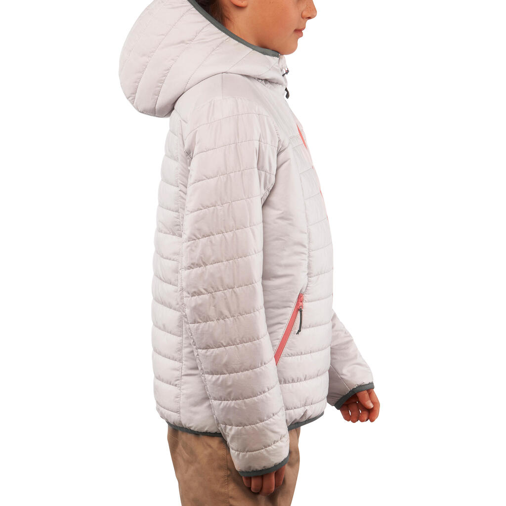 Wattierte Jacke X-Light Kinder grau