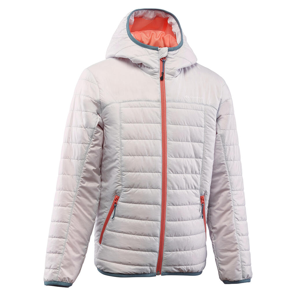 X-light girls' padded hiking jacket - grey