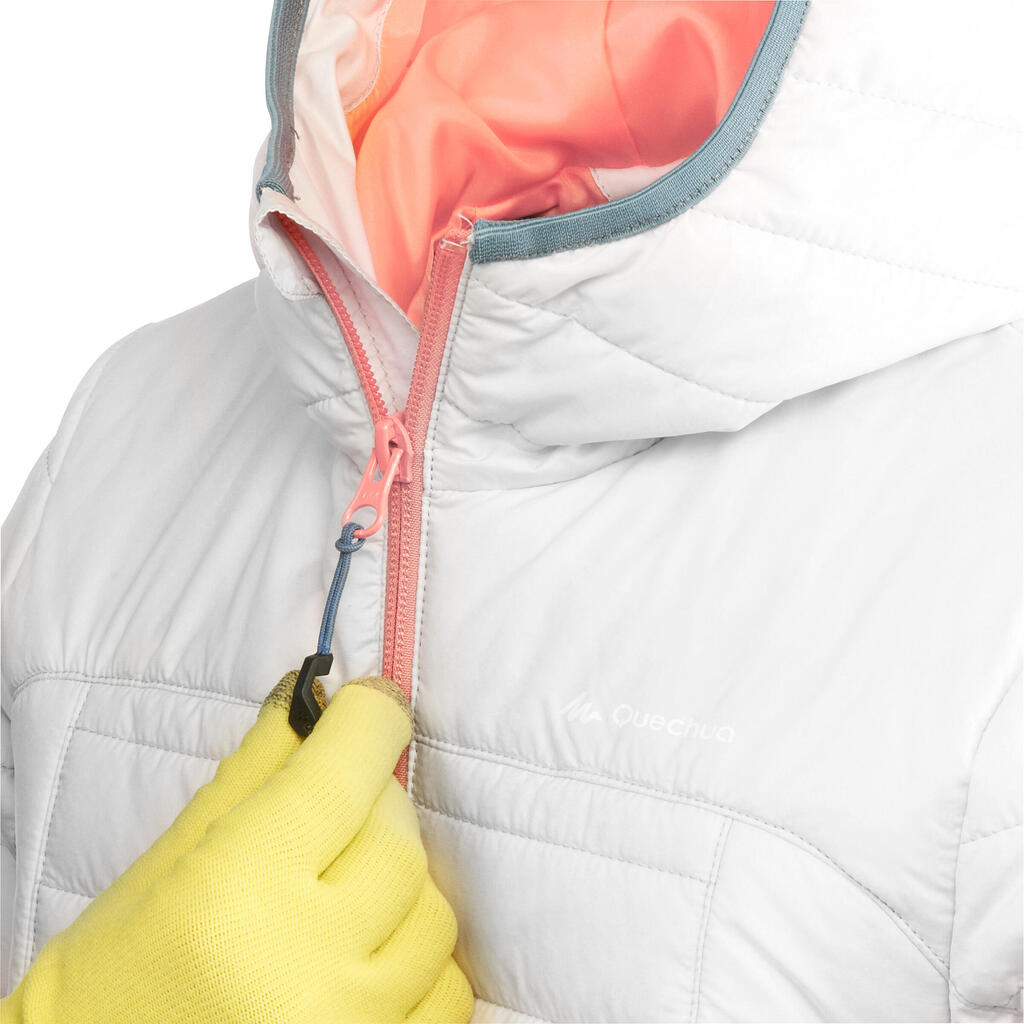 Wattierte Jacke X-Light Kinder grau