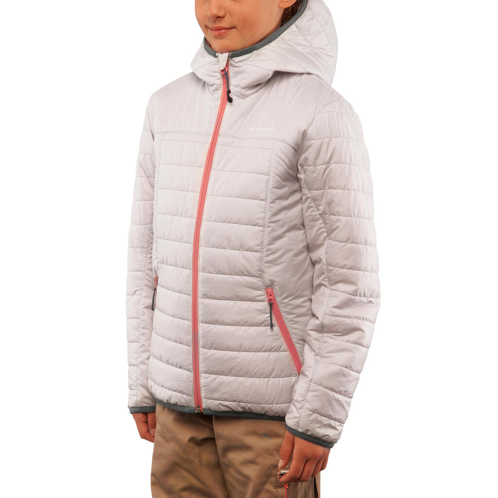 Wattierte Jacke X-Light Kinder grau