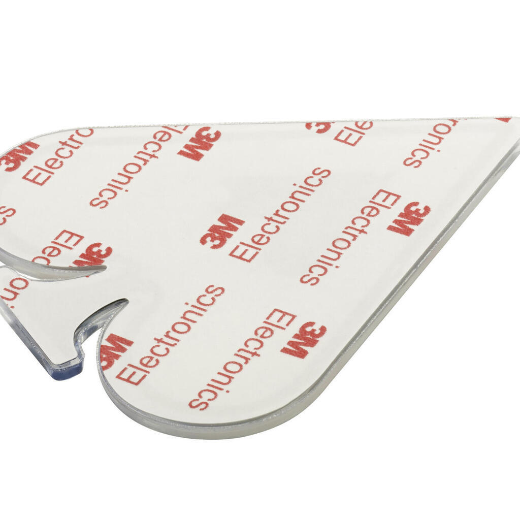 Non-slip adhesive pads for snowboards.