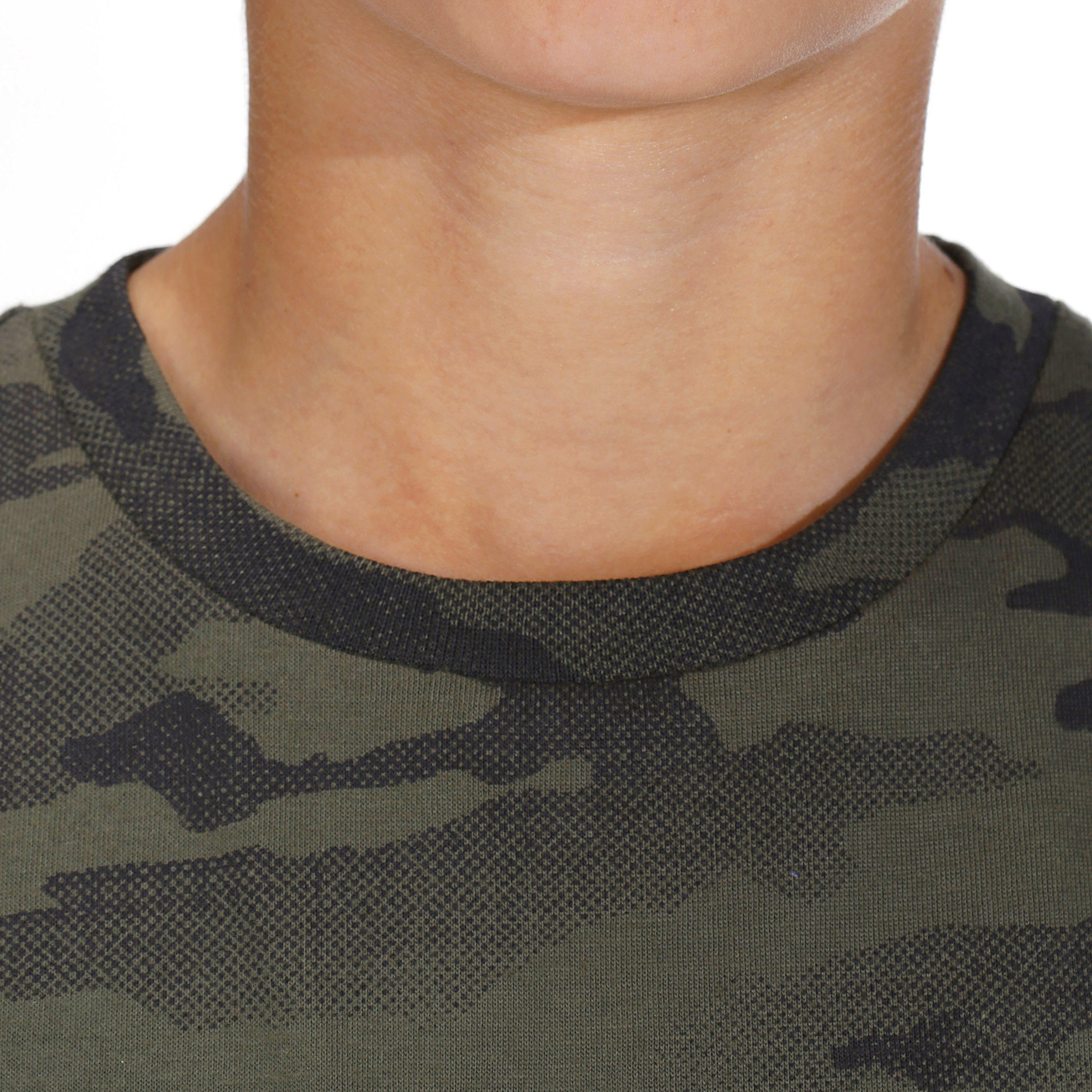 Camiseta Manga Caza Solognac 100 Algodón Camuflaje Militar | Decathlon
