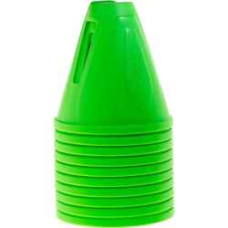 Inline Skating Slalom Cones 10-Pack - Green