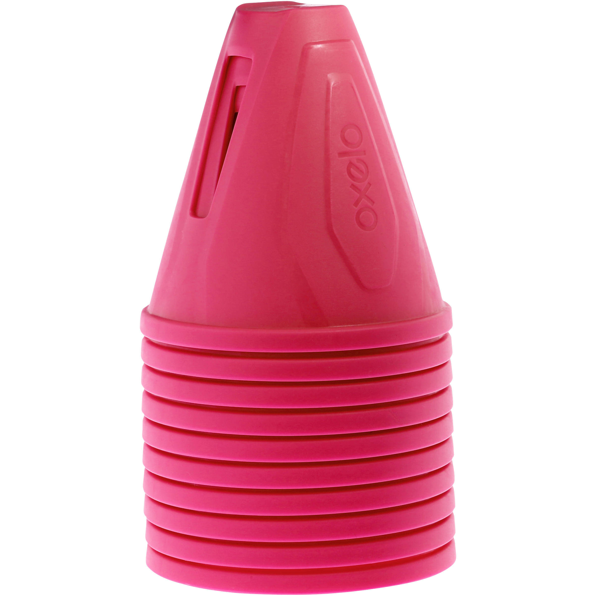 Inline Skating Slalom Cones 10-Pack - Pink -  2
