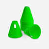 Inline Skating Slalom Cones 10-Pack - Green