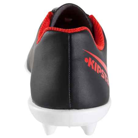 First FG Kids' Football Dry Pitch Boot - Black/White/Red