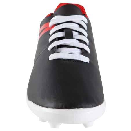 First FG Kids' Football Dry Pitch Boot - Black/White/Red
