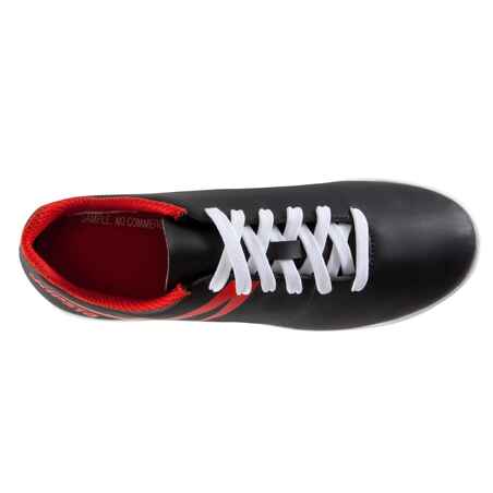 حذاء كرة قدم للأطفال مخصص لملاعب النجيل الصناعي - أسود/أبيض/أحمر