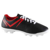 First FG Kids' Football Dry Pitch Boot - Black/White/Red