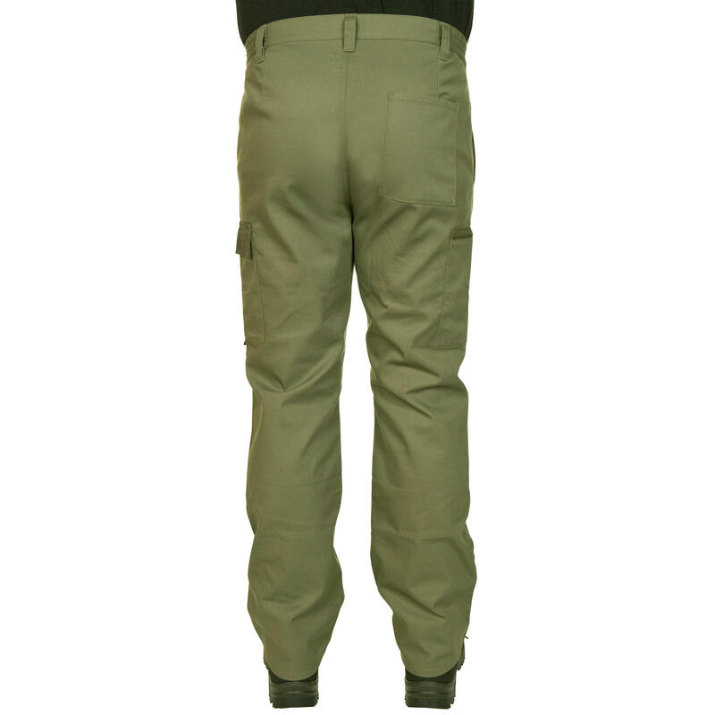 Pantalón Cargo Hombre Solognac Steppe 300 Bicolor Resistente Multibolsillos