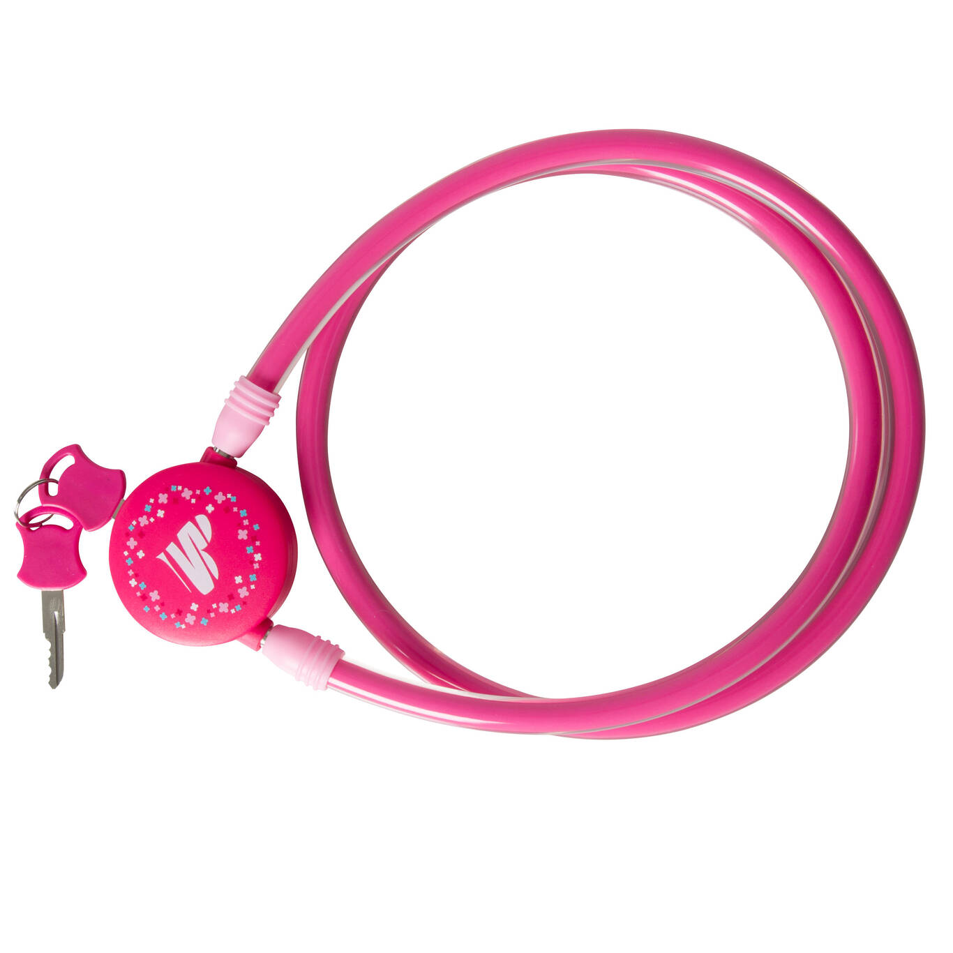 300 Kids' Bike Lock Pink Decathlon