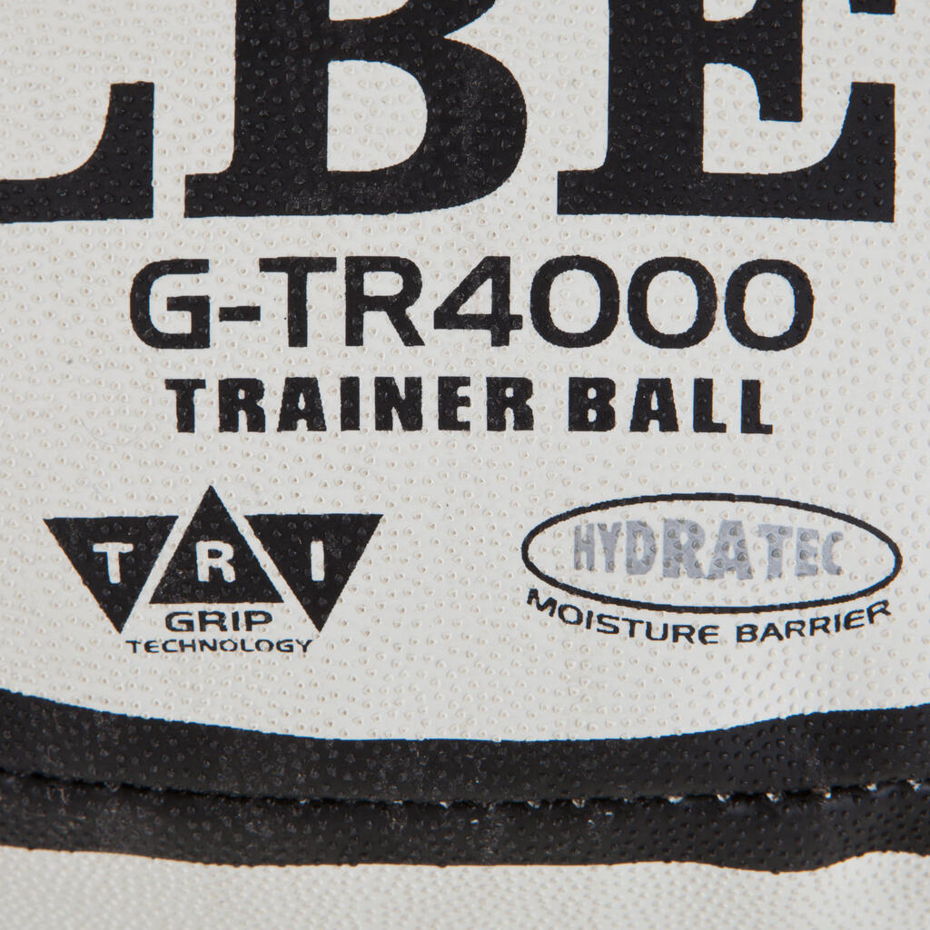 Lopta za ragbi Gtr 4000 veličine 5 - belo/crna