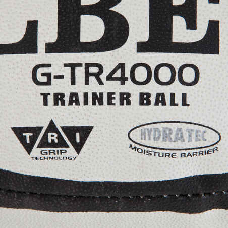 Rugby Ball Gtr4000 Size 5 - White/Black