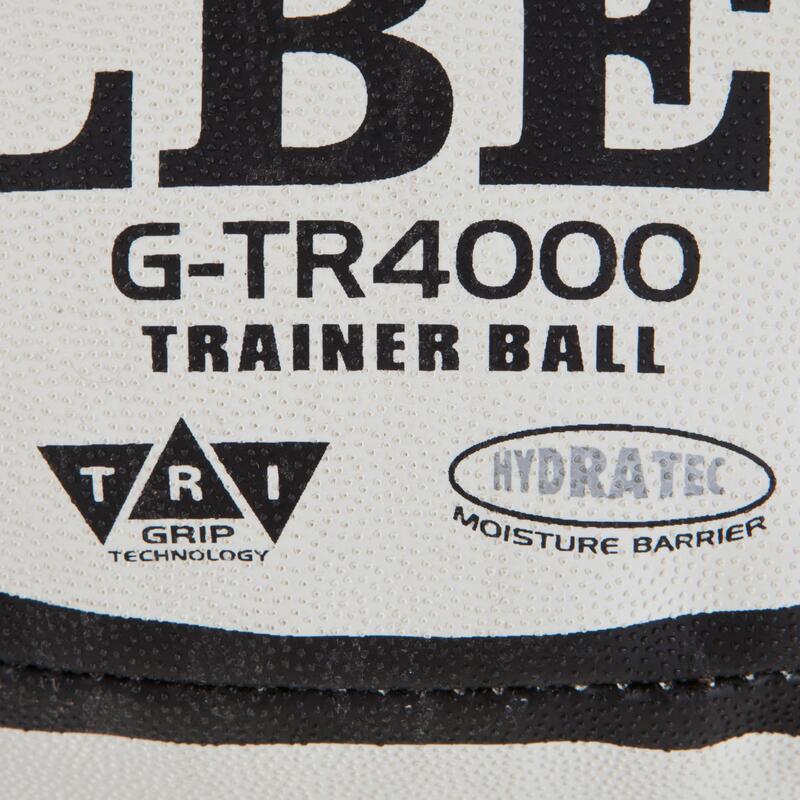 Balón de Rugby Gilbert GTR 4000 Talla 5 Blanco y Negro