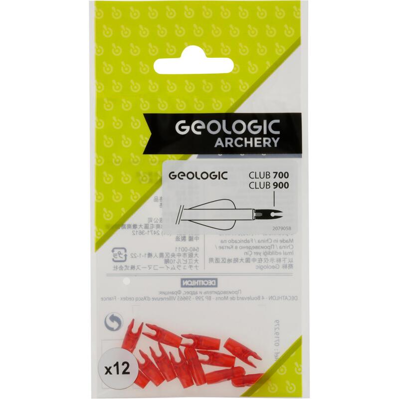 12 ENCOCHES TIR A L'ARC CLUB700/900 ROUGE