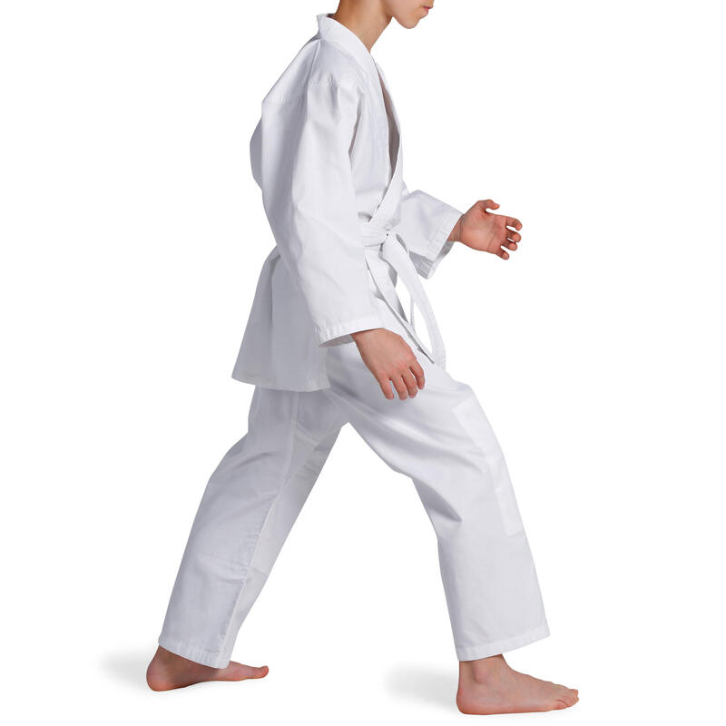 Judogi kimono judo niños Outshock 100 blanco (incluye cinturón blanco)
