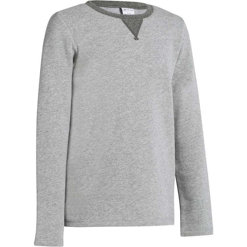 Boys' Warm Gym Sweatshirt - Grey Boys' Warm Gym Sweatshirt - Grey