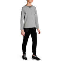 100 Boys' Gym Sweatshirt - Light Grey