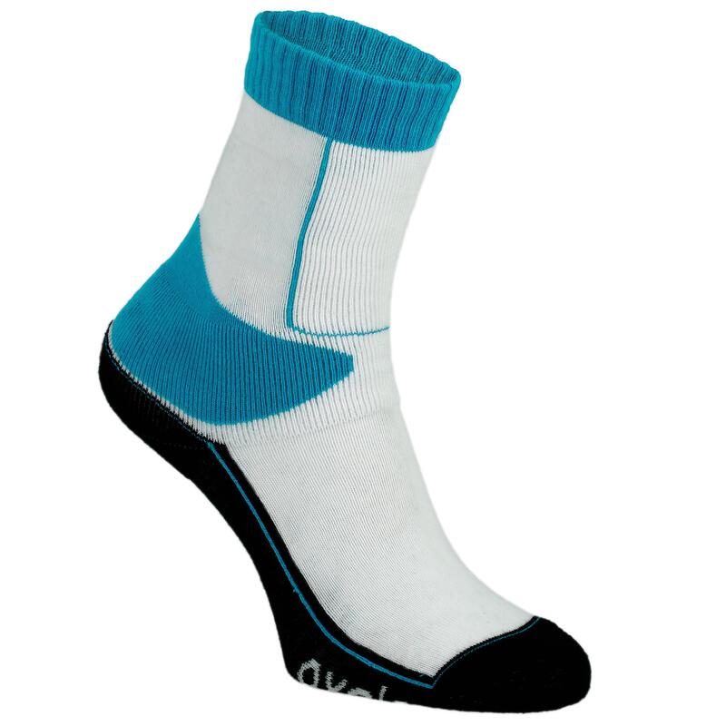 Skatesocken Oxelo Play Kinder blau/weiss 