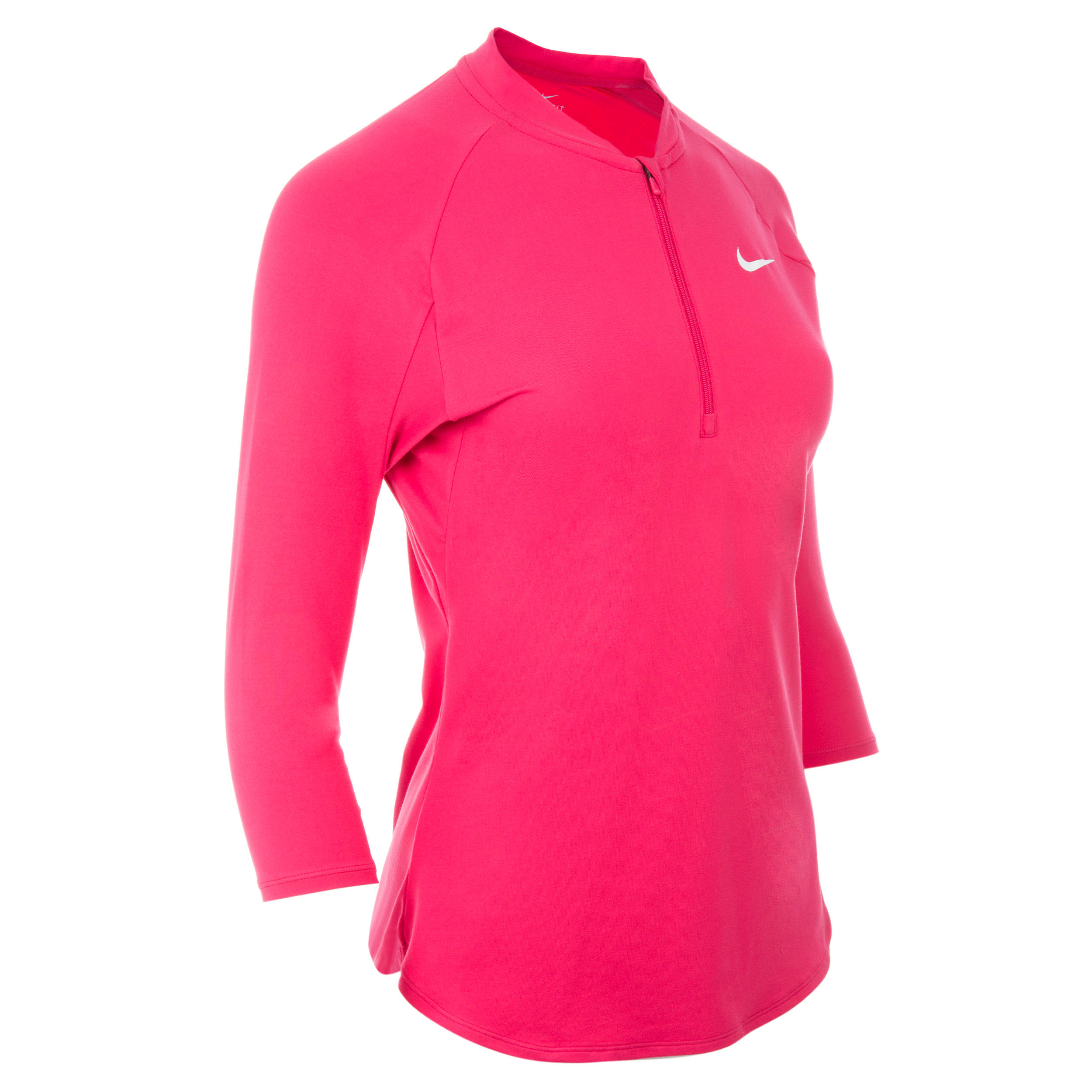 Women's 3/4-length Tennis Badminton Padel Table Tennis Squash T-shirt - Pink 1/6