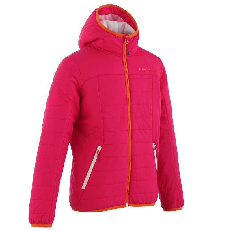 QUECHUA XLight Girls' Padded Jacket Pink Decathlon