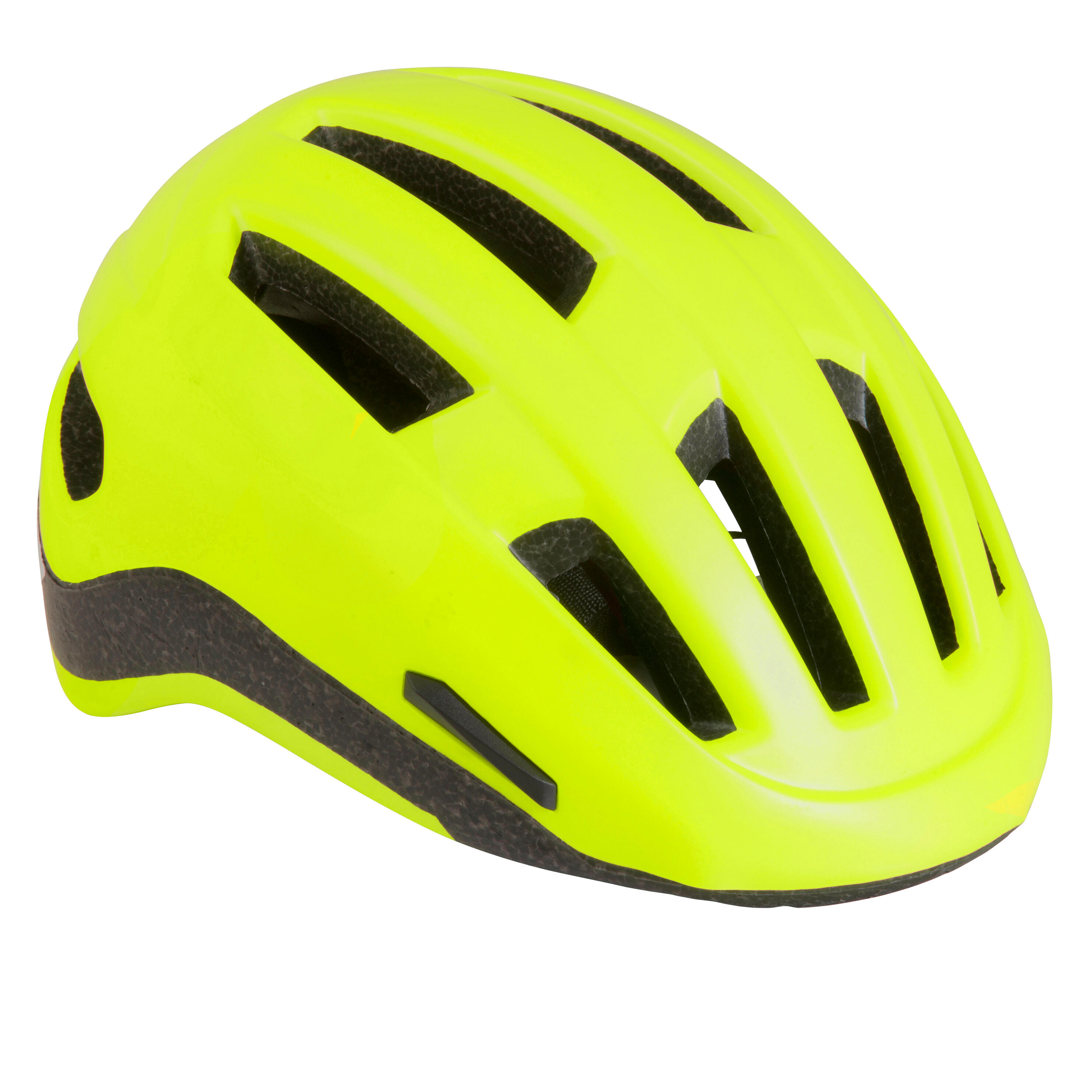 Casque velo jaune fluo decathlon sale