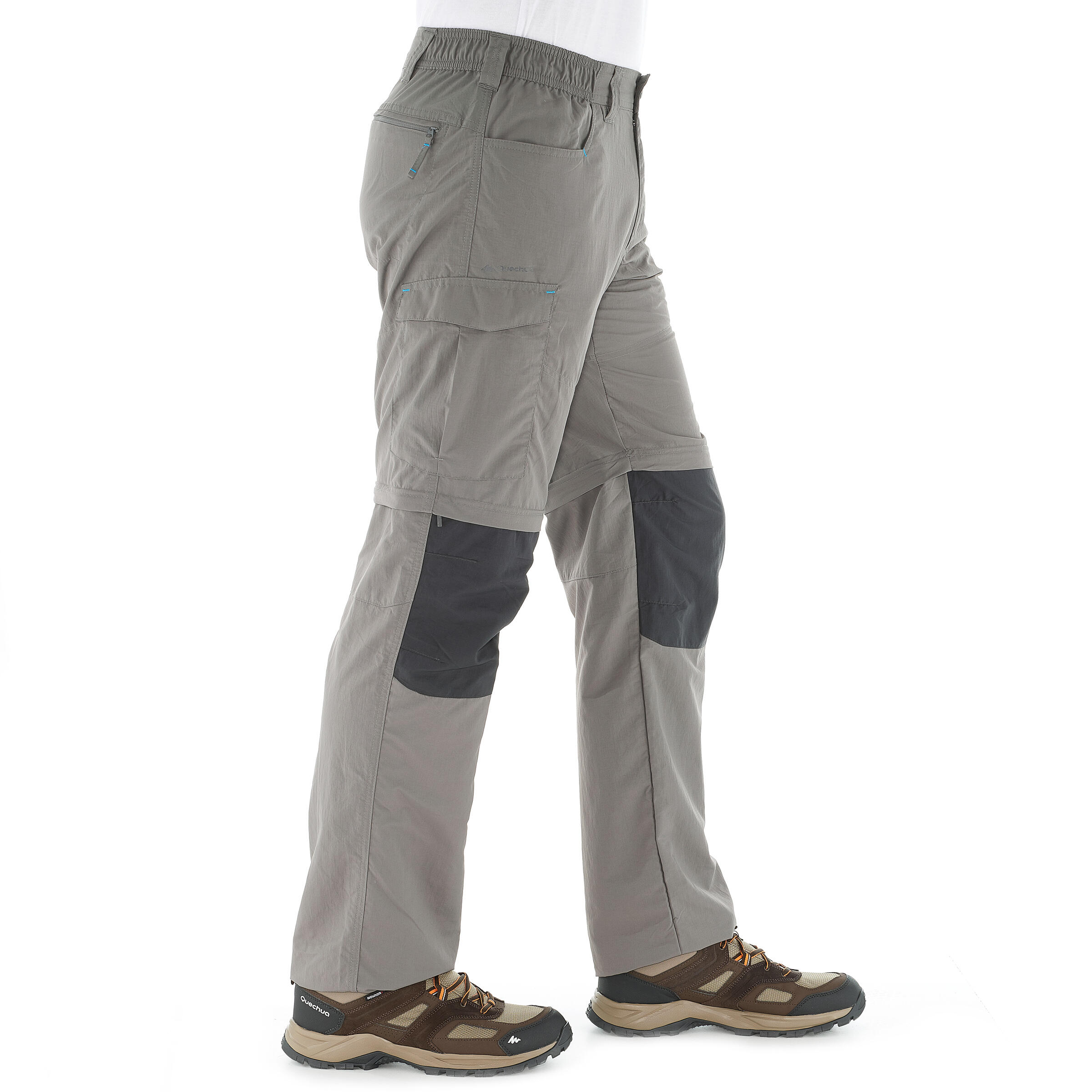 Forclaz 100 convertible hiking trousers - Light Grey 4/19