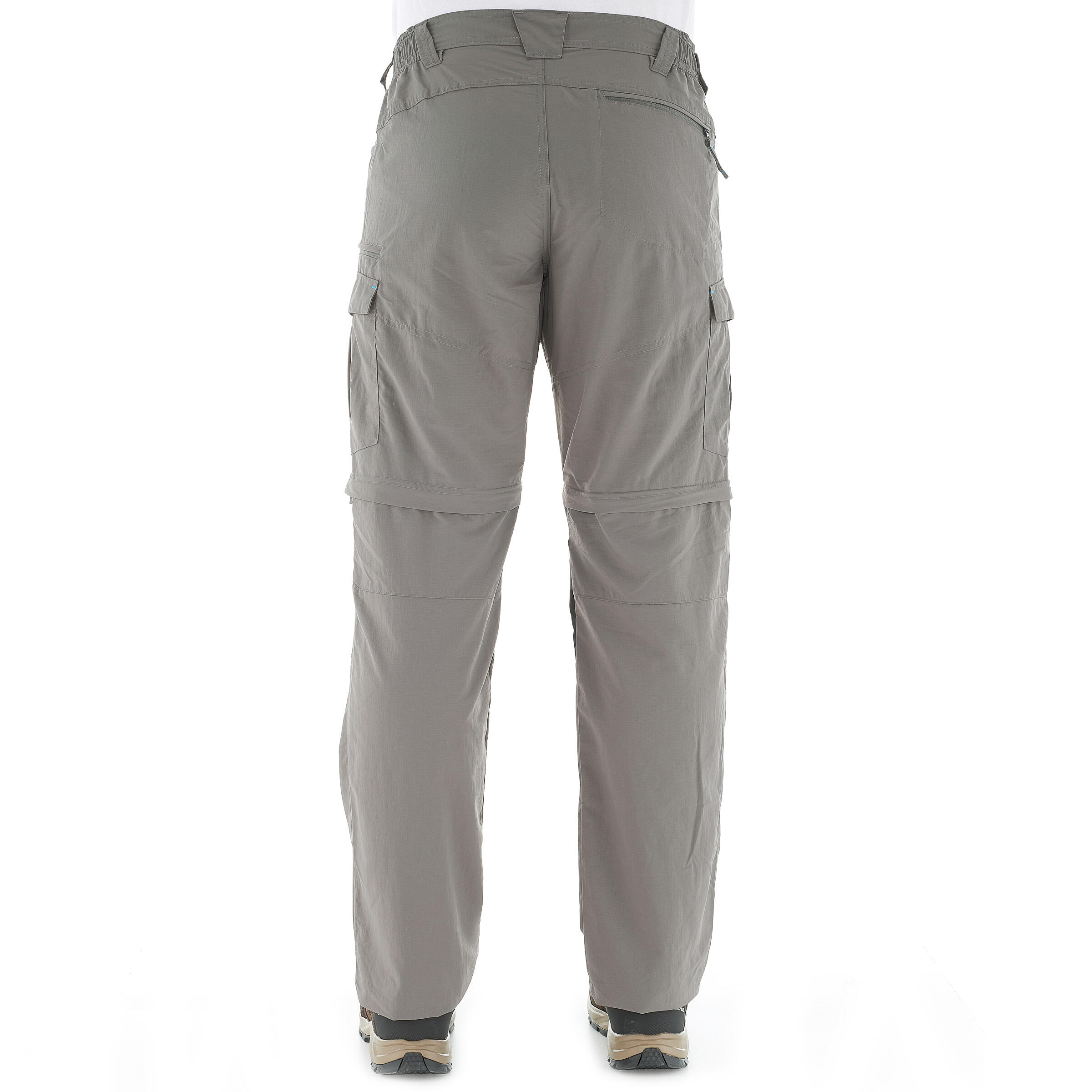 Forclaz 100 convertible hiking trousers - Light Grey 5/19