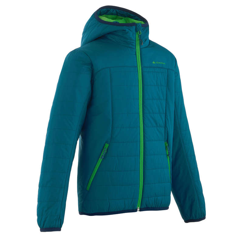 QUECHUA XLight Boys' Padded Jacket Blue Decathlon