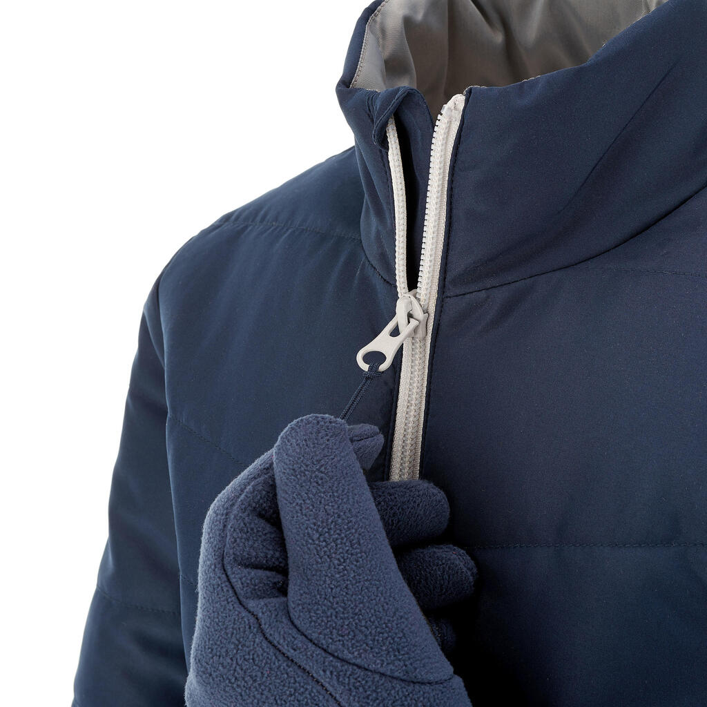 Wattierte Jacke Hike 100 Mädchen dunkelblau