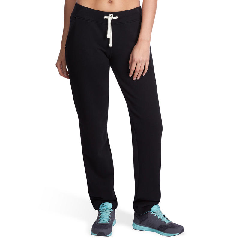 500 Jimnastik Esneme Esofman Alti Kadin Siyah Domyos By Decathlon