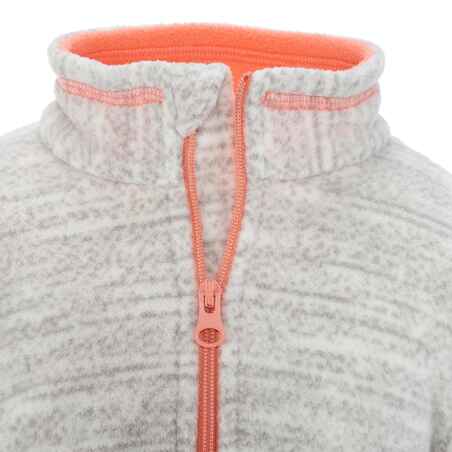 Children's hiking fleece MH120 grey