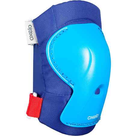 Kids' 2 x 3-Piece Inline Skating Scooter Skateboard Protective Gear Play - Blue