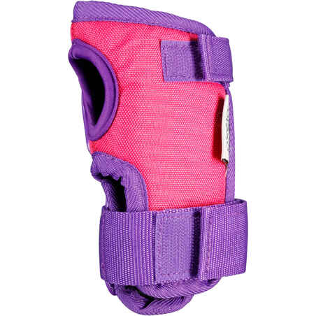 Kids' 2 x 3-Piece Inline Skating Scooter Skateboard Protective Gear Play - Pink