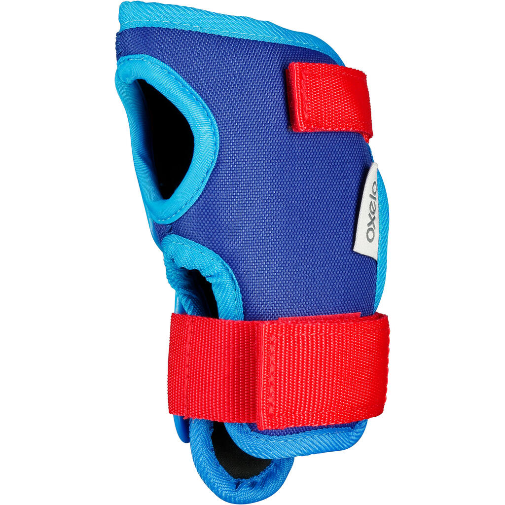 Kids' 2 x 3-Piece Inline Skating Scooter Skateboard Protective Gear Play - Blue