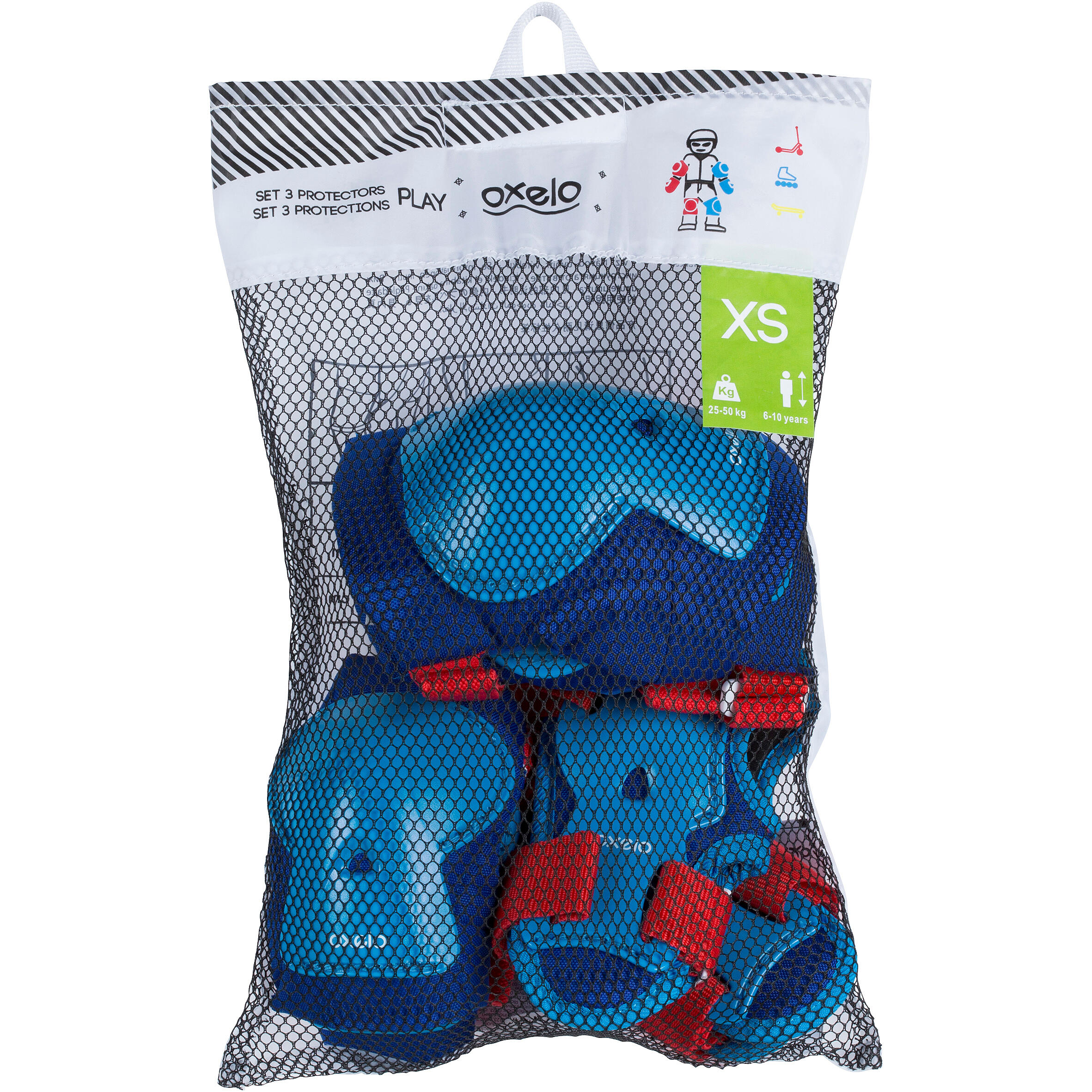 Protections corporelles enfant - Play bleu - OXELO