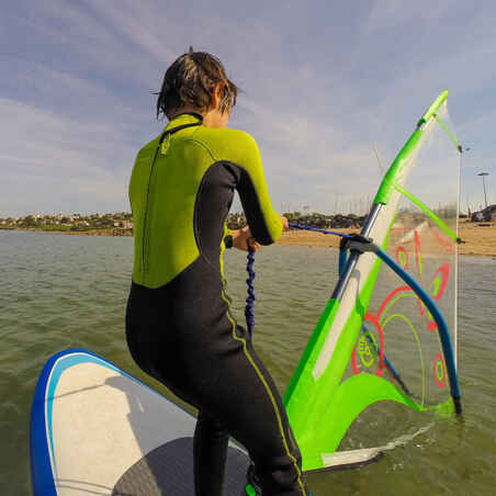 100 Children's 2/2 mm Neoprene Surfing Wetsuit - Green