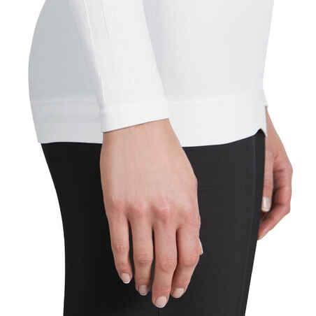 Women's Long-Sleeved Sport Cycling Base Layer - White