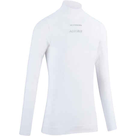Women's Long-Sleeved Sport Cycling Base Layer - White