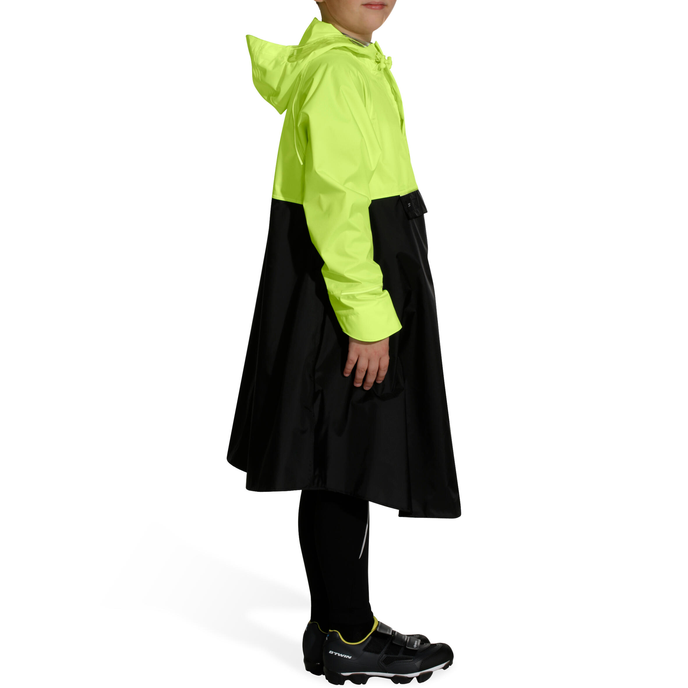 Poncho vélo ville 900 enfants jaune noir Poncho vélo ville 900 enfants jaune noir